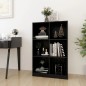 vidaXL Bücherregal Schwarz 70x33x110 cm Massivholz Kiefer vidaXL Bücherregal Schwarz 70x33x110 cm Massivholz Kiefer