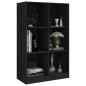 vidaXL Bücherregal Schwarz 70x33x110 cm Massivholz Kiefer vidaXL Bücherregal Schwarz 70x33x110 cm Massivholz Kiefer