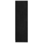 vidaXL Bücherregal Schwarz 70x33x110 cm Massivholz Kiefer vidaXL Bücherregal Schwarz 70x33x110 cm Massivholz Kiefer