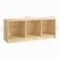 vidaXL TV-Schrank 104x33x41 cm Massivholz Kiefer vidaXL TV-Schrank 104x33x41 cm Massivholz Kiefer