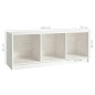 vidaXL TV-Schrank Weiß 104x33x41 cm Massivholz Kiefer vidaXL TV-Schrank Weiß 104x33x41 cm Massivholz Kiefer