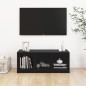 vidaXL TV-Schrank Schwarz 104x33x41 cm Massivholz Kiefer vidaXL TV-Schrank Schwarz 104x33x41 cm Massivholz Kiefer