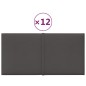 Wandpaneele 12 Stk. Dunkelgrau 30x15 cm Stoff 0,54 m² Wandpaneele 12 Stk. Dunkelgrau 30x15 cm Stoff 0,54 m²