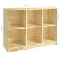 vidaXL Bücherregal 104x33x76 cm Massivholz Kiefer vidaXL Bücherregal 104x33x76 cm Massivholz Kiefer