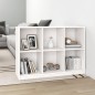 vidaXL Bücherregal Weiß 104x33x76 cm Massivholz Kiefer vidaXL Bücherregal Weiß 104x33x76 cm Massivholz Kiefer