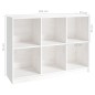 vidaXL Bücherregal Weiß 104x33x76 cm Massivholz Kiefer vidaXL Bücherregal Weiß 104x33x76 cm Massivholz Kiefer