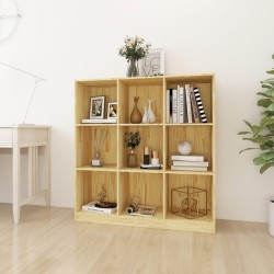 vidaXL Bücherregal/Raumteiler 104x33,5x110 cm Massivholz Kiefer