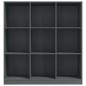 vidaXL Bücherregal/Raumteiler Grau 104x33,5x110 cm Massivholz Kiefer vidaXL Bücherregal/Raumteiler Grau 104x33,5x110 cm Massivholz Kiefer