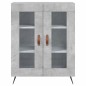 Highboard Betongrau 69,5x34x180 cm Holzwerkstoff Highboard Betongrau 69,5x34x180 cm Holzwerkstoff