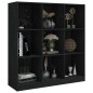 vidaXL Bücherregal/Raumteiler Schwarz 104x33,5x110cm Massivholz Kiefer vidaXL Bücherregal/Raumteiler Schwarz 104x33,5x110cm Massivholz Kiefer