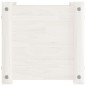 vidaXL Pflanzkübel Weiß 31x31x31 cm Massivholz Kiefer vidaXL Pflanzkübel Weiß 31x31x31 cm Massivholz Kiefer