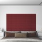 Wandpaneele 12 Stk. Weinrot 60x15 cm Stoff 1,08 m² Wandpaneele 12 Stk. Weinrot 60x15 cm Stoff 1,08 m²