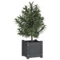 vidaXL Pflanzkübel Grau 31x31x31 cm Massivholz Kiefer vidaXL Pflanzkübel Grau 31x31x31 cm Massivholz Kiefer