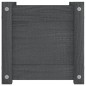 vidaXL Pflanzkübel Grau 31x31x31 cm Massivholz Kiefer vidaXL Pflanzkübel Grau 31x31x31 cm Massivholz Kiefer