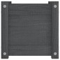 vidaXL Pflanzkübel 2 Stk. Grau 31x31x31 cm Massivholz Kiefer vidaXL Pflanzkübel 2 Stk. Grau 31x31x31 cm Massivholz Kiefer