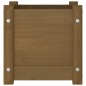 vidaXL Pflanzkübel Honigbraun 31x31x31 cm Massivholz Kiefer vidaXL Pflanzkübel Honigbraun 31x31x31 cm Massivholz Kiefer