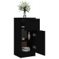 vidaXL Sideboard Schwarz 30x30x70 cm Holzwerkstoff vidaXL Sideboard Schwarz 30x30x70 cm Holzwerkstoff
