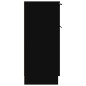 vidaXL Sideboard Schwarz 30x30x70 cm Holzwerkstoff vidaXL Sideboard Schwarz 30x30x70 cm Holzwerkstoff