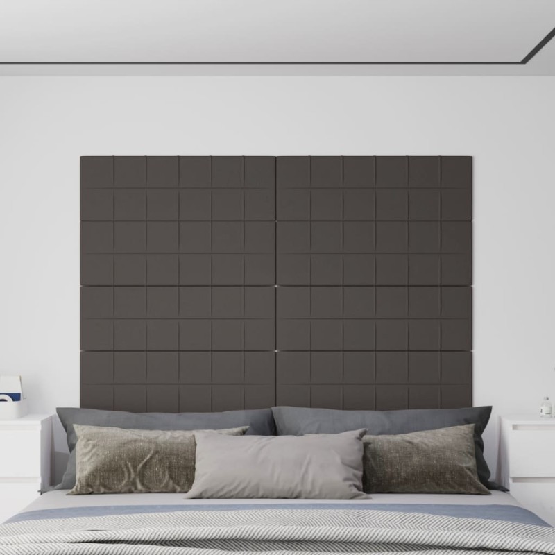 Wandpaneele 12 Stk. Dunkelgrau 90x30 cm Stoff 3,24 m² Wandpaneele 12 Stk. Dunkelgrau 90x30 cm Stoff 3,24 m²