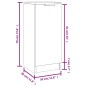 vidaXL Sideboard Schwarz 30x30x70 cm Holzwerkstoff vidaXL Sideboard Schwarz 30x30x70 cm Holzwerkstoff