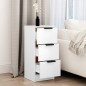 vidaXL Sideboard Weiß 30x30x70 cm Holzwerkstoff vidaXL Sideboard Weiß 30x30x70 cm Holzwerkstoff
