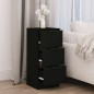 vidaXL Sideboard Schwarz 30x30x70 cm Holzwerkstoff vidaXL Sideboard Schwarz 30x30x70 cm Holzwerkstoff