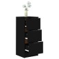 vidaXL Sideboard Schwarz 30x30x70 cm Holzwerkstoff vidaXL Sideboard Schwarz 30x30x70 cm Holzwerkstoff