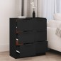 vidaXL Sideboards 2 Stk. Schwarz 30x30x70 cm Holzwerkstoff vidaXL Sideboards 2 Stk. Schwarz 30x30x70 cm Holzwerkstoff