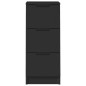 vidaXL Sideboards 2 Stk. Schwarz 30x30x70 cm Holzwerkstoff vidaXL Sideboards 2 Stk. Schwarz 30x30x70 cm Holzwerkstoff
