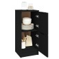 vidaXL Sideboard Schwarz 30x30x70 cm Holzwerkstoff vidaXL Sideboard Schwarz 30x30x70 cm Holzwerkstoff