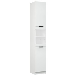 vidaXL Badschrank Weiß 32x34x188,5 cm Holzwerkstoff