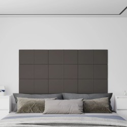 Wandpaneele 12 Stk. Dunkelgrau 60x30 cm Stoff 2,16 m²