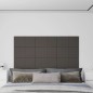 Wandpaneele 12 Stk. Dunkelgrau 60x30 cm Stoff 2,16 m² Wandpaneele 12 Stk. Dunkelgrau 60x30 cm Stoff 2,16 m²
