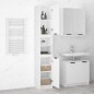vidaXL Badschrank Weiß 32x34x188,5 cm Holzwerkstoff vidaXL Badschrank Weiß 32x34x188,5 cm Holzwerkstoff