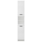 vidaXL Badschrank Weiß 32x34x188,5 cm Holzwerkstoff vidaXL Badschrank Weiß 32x34x188,5 cm Holzwerkstoff