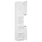 vidaXL Badschrank Weiß 32x34x188,5 cm Holzwerkstoff vidaXL Badschrank Weiß 32x34x188,5 cm Holzwerkstoff