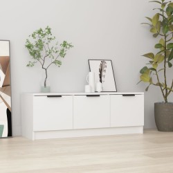 vidaXL TV-Schrank Weiß 102x35x36,5 cm Holzwerkstoff