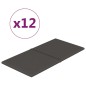 Wandpaneele 12 Stk. Dunkelgrau 60x30 cm Stoff 2,16 m² Wandpaneele 12 Stk. Dunkelgrau 60x30 cm Stoff 2,16 m²