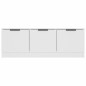 vidaXL TV-Schrank Weiß 102x35x36,5 cm Holzwerkstoff vidaXL TV-Schrank Weiß 102x35x36,5 cm Holzwerkstoff