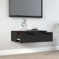 vidaXL Wandschrank Schwarz 68x30x20 cm Holzwerkstoff vidaXL Wandschrank Schwarz 68x30x20 cm Holzwerkstoff