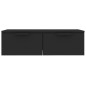 vidaXL Wandschrank Schwarz 68x30x20 cm Holzwerkstoff vidaXL Wandschrank Schwarz 68x30x20 cm Holzwerkstoff