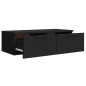 vidaXL Wandschrank Schwarz 68x30x20 cm Holzwerkstoff vidaXL Wandschrank Schwarz 68x30x20 cm Holzwerkstoff