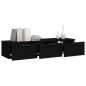 vidaXL Wandschrank Schwarz 102x30x20 cm Holzwerkstoff vidaXL Wandschrank Schwarz 102x30x20 cm Holzwerkstoff