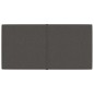 Wandpaneele 12 Stk. Dunkelgrau 60x30 cm Stoff 2,16 m² Wandpaneele 12 Stk. Dunkelgrau 60x30 cm Stoff 2,16 m²