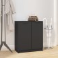 vidaXL Schuhschrank Schwarz 59x35x70 cm Holzwerkstoff vidaXL Schuhschrank Schwarz 59x35x70 cm Holzwerkstoff