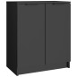 vidaXL Schuhschrank Schwarz 59x35x70 cm Holzwerkstoff vidaXL Schuhschrank Schwarz 59x35x70 cm Holzwerkstoff