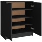 vidaXL Schuhschrank Schwarz 59x35x70 cm Holzwerkstoff vidaXL Schuhschrank Schwarz 59x35x70 cm Holzwerkstoff