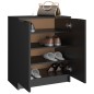 vidaXL Schuhschrank Schwarz 59x35x70 cm Holzwerkstoff vidaXL Schuhschrank Schwarz 59x35x70 cm Holzwerkstoff