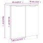 vidaXL Schuhschrank Schwarz 59x35x70 cm Holzwerkstoff vidaXL Schuhschrank Schwarz 59x35x70 cm Holzwerkstoff