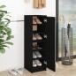 vidaXL Schuhschrank Schwarz 30x35x100 cm Holzwerkstoff vidaXL Schuhschrank Schwarz 30x35x100 cm Holzwerkstoff